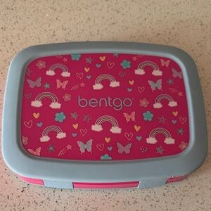 Kids Rainbow Lunch Box - Pink and light blue